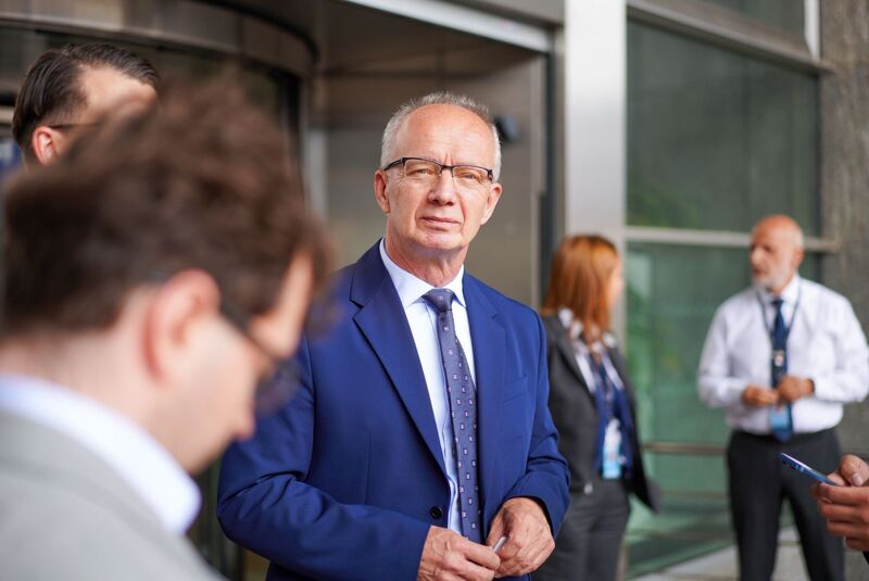 Deputy President of the Institute of National Remembrance Prof. Krzysztof Szwagrzyk in the European Parliament, 24 June 2025; photo: M. Niegowski (IPN)