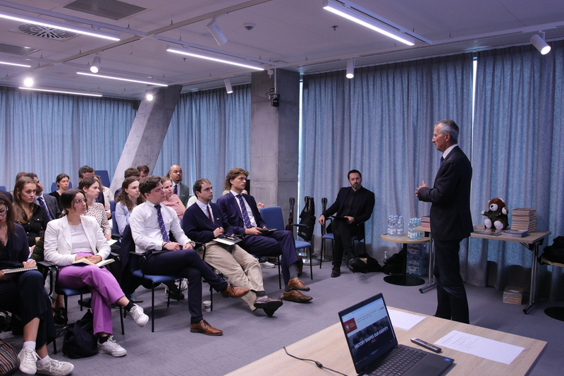 Study visit of the Royal Association Olivaint Conference of Belgium in the IPN Warsaw History Point, 9 July 2025; photo: Agnieszka Szajewska (IPN)
