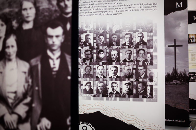 The IPN exhibition entitled “And They Never Returned Home. The Alphabet of the Augustów Roundup,” Warsaw, 22 July 2025; photo: S. Kasper (IPN)