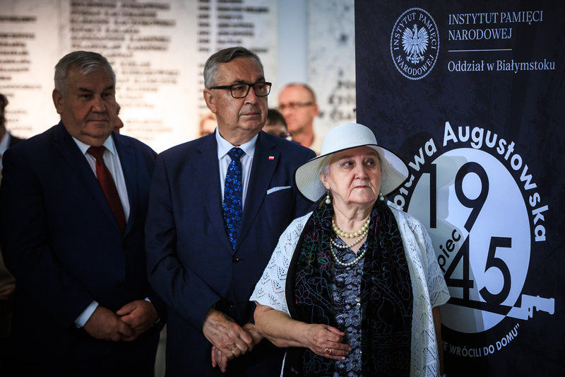 The IPN exhibition entitled “And They Never Returned Home. The Alphabet of the Augustów Roundup,” Warsaw, 22 July 2025; photo: S. Kasper (IPN)