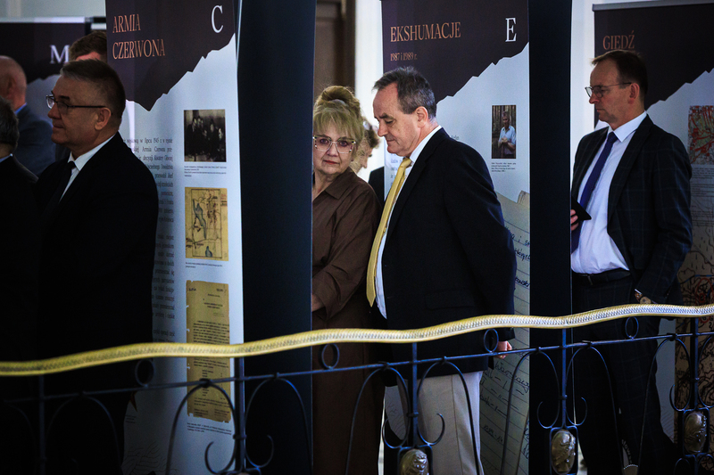 The IPN exhibition entitled “And They Never Returned Home. The Alphabet of the Augustów Roundup,” Warsaw, 22 July 2025; photo: S. Kasper (IPN)