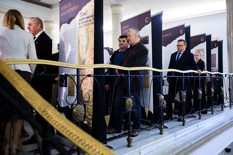 The IPN exhibition entitled “And They Never Returned Home. The Alphabet of the Augustów Roundup,” Warsaw, 22 July 2025; photo: S. Kasper (IPN)