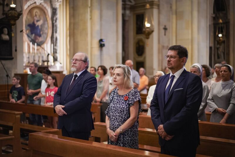 The ceremony of awarding the IPN  “Reipublicae Memoriae Meritum” medal to the Nazareth sisters. The award was presented by Adam Siwek, Director of the IPN's Office for Commemorating the Struggle and Martyrdom - Loreto, 17 July 2025. Photo: Mateusz Niegowski (IPN)