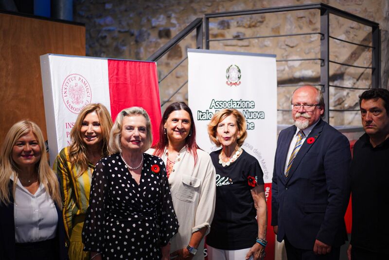 The Institute's "Trails of Hope. The Odyssey of Freedom" exhibition was opened in Ancona, Italy on 19 July 2025, photo: M. Niegowski (IPN) The Institute's "Trails of Hope. The Odyssey of Freedom" exhibition was opened in Ancona, Italy on 19 July 2025, photo: M. Niegowski (IPN)