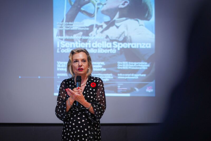 The Institute's "Trails of Hope. The Odyssey of Freedom" exhibition was opened in Ancona, Italy on 19 July 2025, photo: M. Niegowski (IPN) The Institute's "Trails of Hope. The Odyssey of Freedom" exhibition was opened in Ancona, Italy on 19 July 2025, photo: M. Niegowski (IPN)