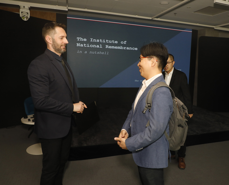 Representatives of the National Institute for Unification Education under the Ministry of Unification of the Republic of Korea visited the Institute of National Remembrance, Warsaw 18 July 2025; photo: Piotr Życieński (IPN)