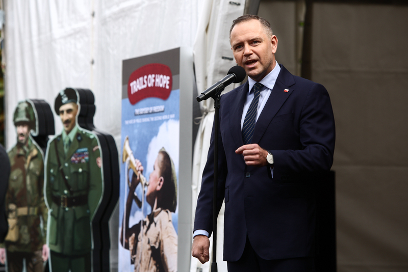 “Trails of Hope. The Odyssey of Freedom” – a presentation of a multimedia exhibition by the Institute of National Remembrance, photo: Sławek Kasper (IPN)