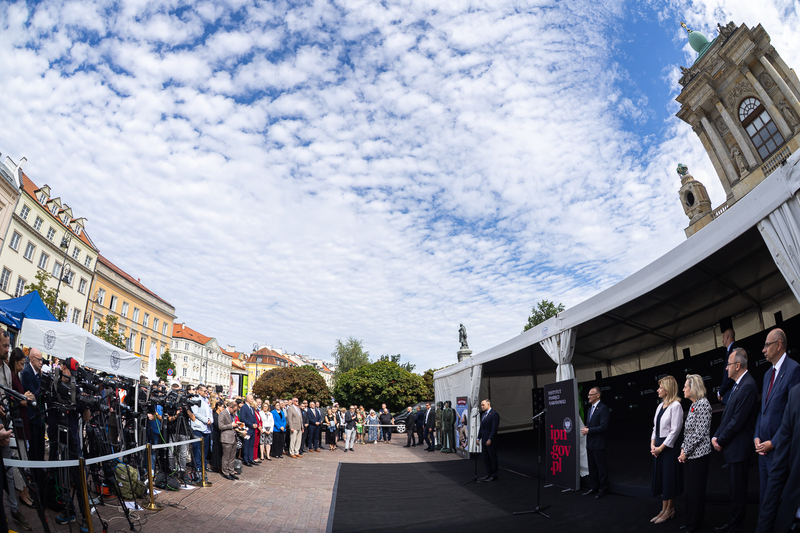 “Trails of Hope. The Odyssey of Freedom” – a presentation of a multimedia exhibition by the Institute of National Remembrance, photo: Sławek Kasper (IPN)