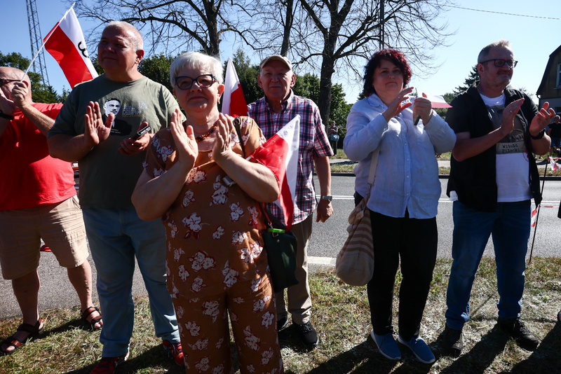Dismantling of a Soviet propaganda monument in Płoty – 18 August 2025; photo: S. Kasper (IPN)