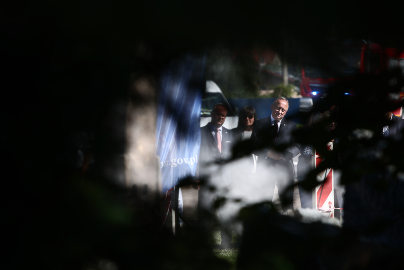 Dismantling of a Soviet propaganda monument in Płoty – 18 August 2025; photo: S. Kasper (IPN)