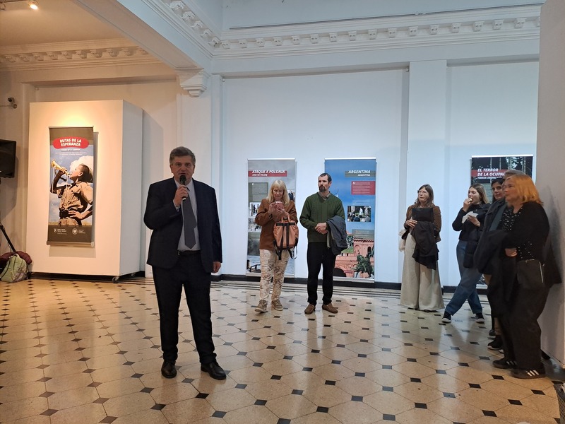Opening of the IPN’s “Trails of Hope. The Odyssey of Freedom” exhibition in Rosario, Argentina, 21 August 2025; photo: Honorary Consulate of the Republic of Poland in Rosario