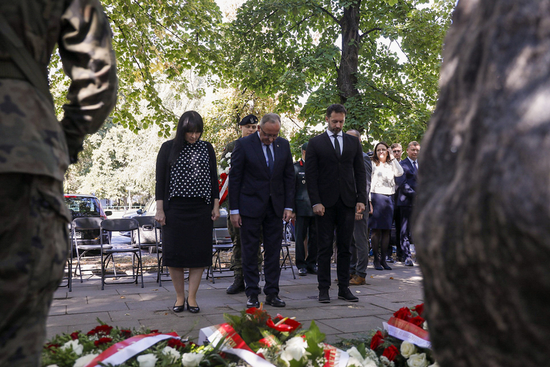 Commemorative ceremonies at the monument to Polish and Canadian Soldiers' Friendship – Warsaw, 27 August 2025; photo: K. Kapłon (IPN)