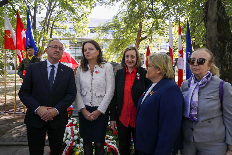 Commemorative ceremonies at the monument to Polish and Canadian Soldiers' Friendship – Warsaw, 27 August 2025; photo: K. Kapłon (IPN)