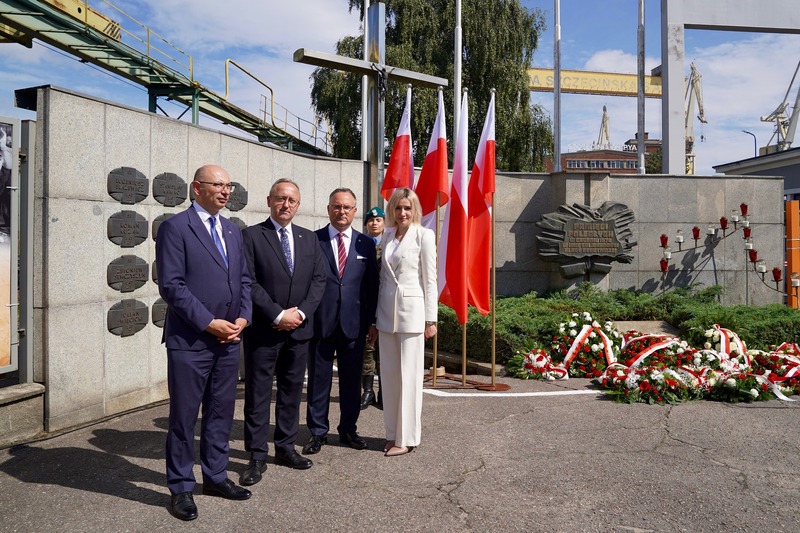 A commemorative event marking the founding of the Solidarity trade union organised in Szczecin, 30 August 2025, photo: Marcin Górka (IPN)