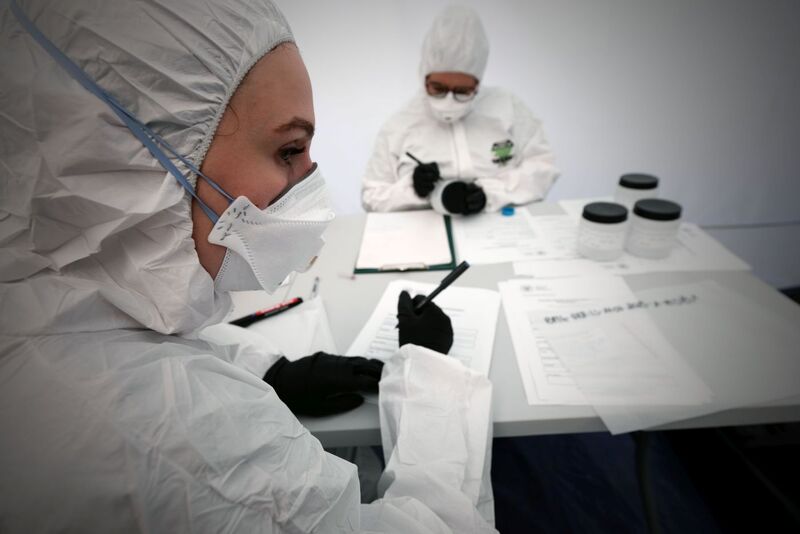 The works conducted by the Institute of National Remembrance in Lviv-Zboiska, Ukraine, 4--30 August 2025; photo: BPiI (IPN)