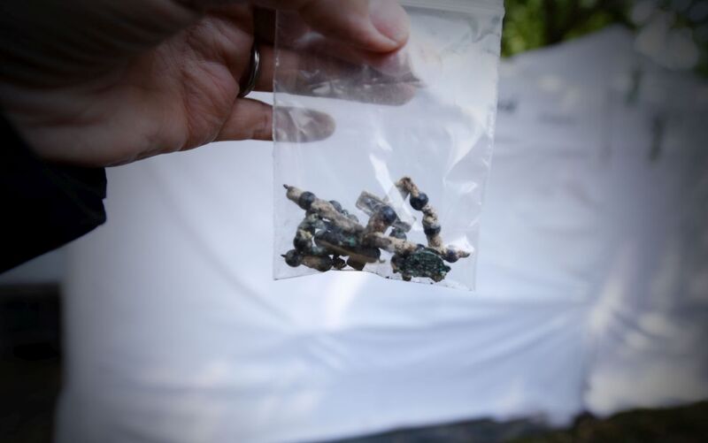 The works conducted by the Institute of National Remembrance in Lviv-Zboiska, Ukraine, 4--30 August 2025; photo: BPiI (IPN)