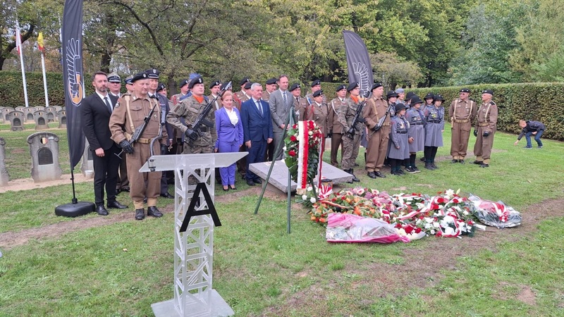 Commemoration of Polish soldiers in Antwerp, 27 September 2025; photo: S. Bardski (IPN)