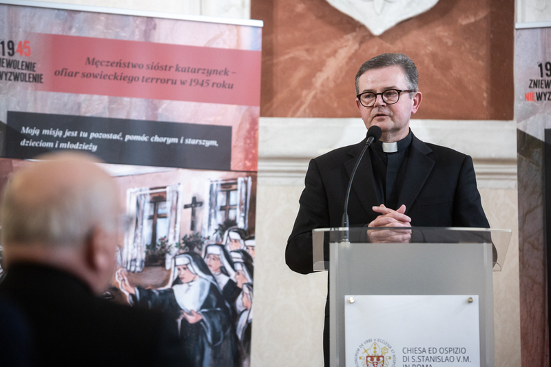 “My mission is to stay here” – the IPN exhibition on the Sisters of the Congregation of St. Catherine, Virgin and Martyr murdered by the Soviets was presented in Rome, photo:Sławek Kasper (IPN) “My mission is to stay here” – the IPN exhibition on the Sisters of the Congregation of St. Catherine, Virgin and Martyr murdered by the Soviets was presented in Rome, photo:Sławek Kasper (IPN)