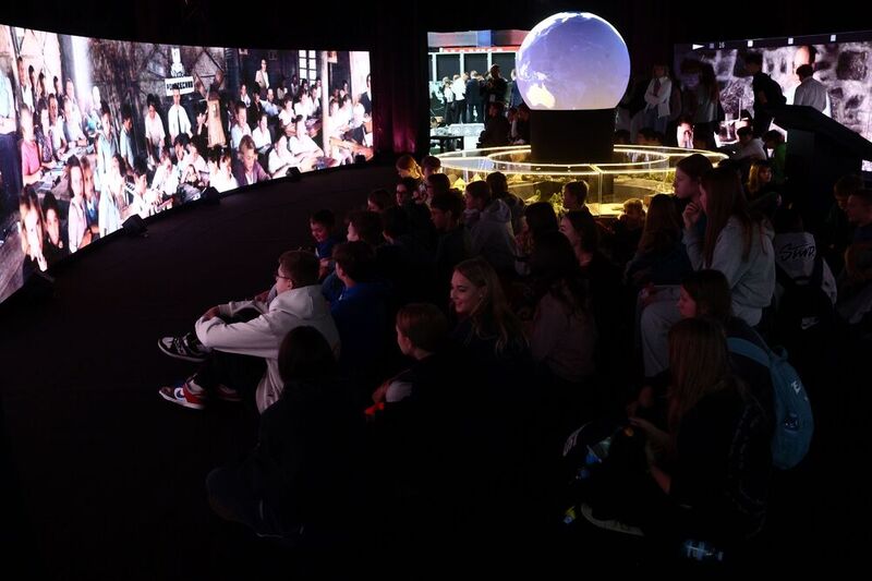 The Institute’s „Trails of Hope. The Odyssey of Freedom” exhibition was presented as part of the Congress of National Future, 15 September 2025, Łódź; photo: Sławek Kasper (IPN)