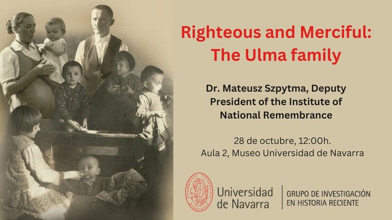 We told the story of the Ulma Family at the University of Navarra in Pamplona, Spain