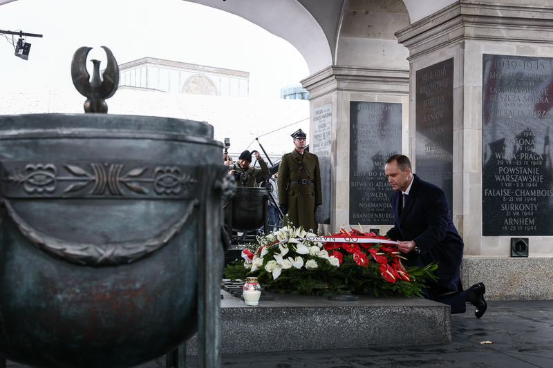 An official ceremony marking the 100th anniversary of the Tomb of the Unknown Soldier was held at Piłsudski Square in Warsaw