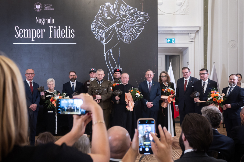 The ceremony of awarding the IPN "Semper Fidelis" Prize, Warsaw, 5 November 2025; photo: S. Kasper (IPN)