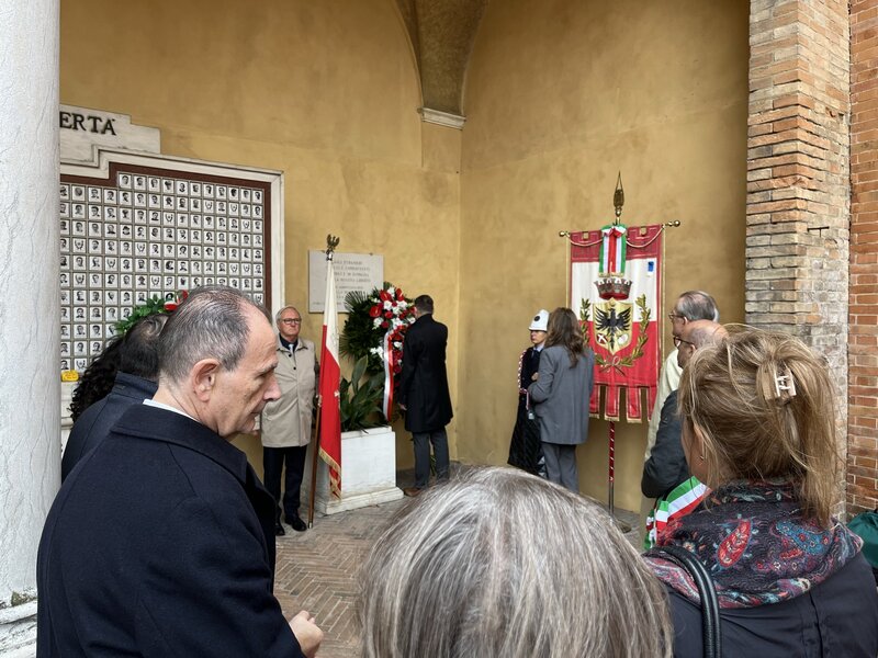 IPN representatives took part in ceremonies commemorating the liberation of Forli in Italy, photo: Kacper Wyszyński (IPN)