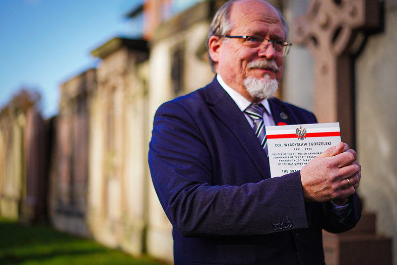 A special ceremony at the grave of Colonel Władysław Zgorzelski in Edinburgh, photo: Mateusz Niegowski (IPN) A special ceremony at the grave of Colonel Władysław Zgorzelski in Edinburgh, photo: Mateusz Niegowski (IPN)