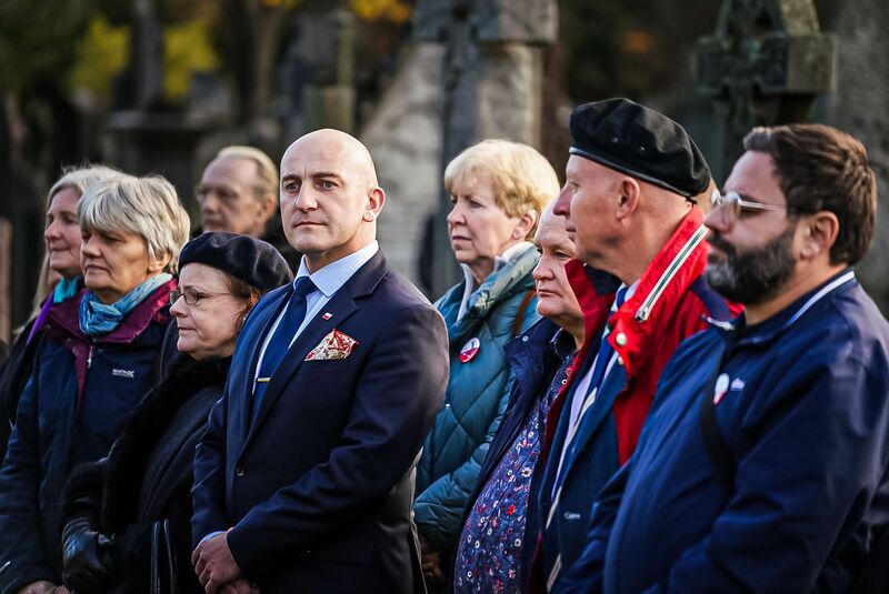 A special ceremony at the grave of Colonel Władysław Zgorzelski in Edinburgh, photo: Mateusz Niegowski (IPN) A special ceremony at the grave of Colonel Władysław Zgorzelski in Edinburgh, photo: Mateusz Niegowski (IPN)