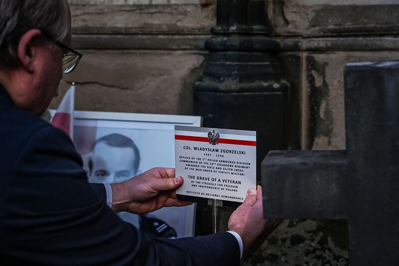 A special ceremony at the grave of Colonel Władysław Zgorzelski in Edinburgh, photo: Mateusz Niegowski (IPN) A special ceremony at the grave of Colonel Władysław Zgorzelski in Edinburgh, photo: Mateusz Niegowski (IPN)