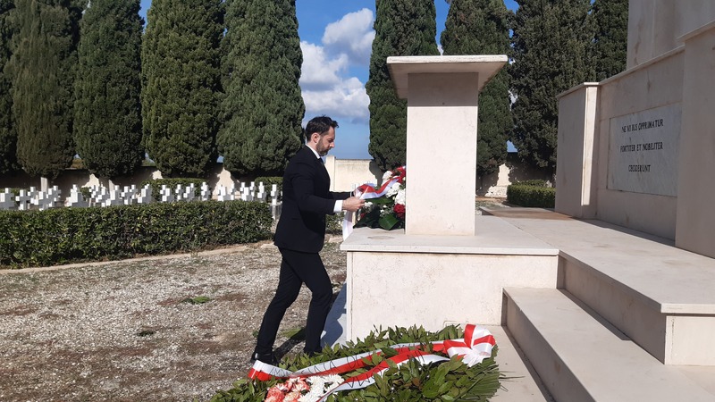 Mateusz Marek, Ph.D., Polish Military Cemetery in Casamassima, photo: Piotr Pastuszak, (IPN) Mateusz Marek, Ph.D., Polish Military Cemetery in Casamassima, photo: Piotr Pastuszak, (IPN)