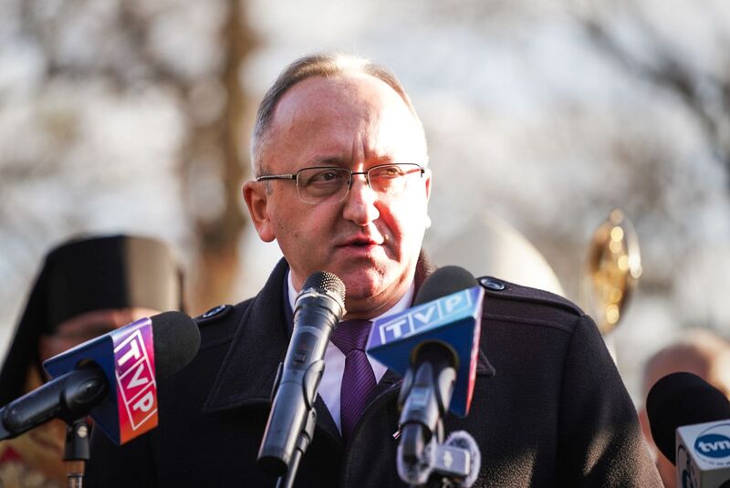 Reburial of the remains of WWII Polish soldiers, IPN Deputy President Prof. Karol Polejowski, Photo: Mateusz Niegowski (IPN) Reburial of the remains of WWII Polish soldiers, IPN Deputy President Prof. Karol Polejowski, Photo: Mateusz Niegowski (IPN)