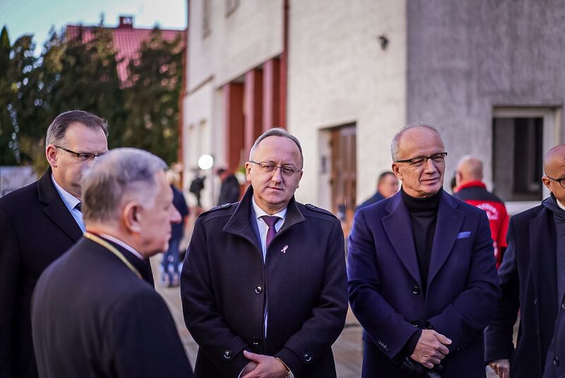 Reburial of the remains of WWII Polish soldiers, IPN Deputy Presidents Prof. Karol Polejowski and Prof. Krzysztof Szwagrzyk, Photo: Mateusz Niegowski (IPN) Reburial of the remains of WWII Polish soldiers, IPN Deputy Presidents Prof. Karol Polejowski and Prof. Krzysztof Szwagrzyk, Photo: Mateusz Niegowski (IPN)
