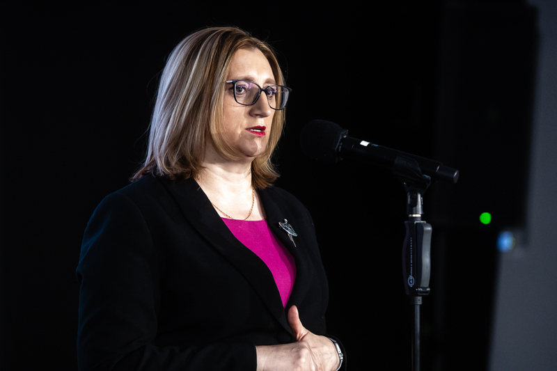 The IPN press conference to announce finding of original documents produced between 1945 and 1990 by the Intelligence of the Border Protection Forces; Warsaw. 18 November 2025; photo: S Kasper (IPN)