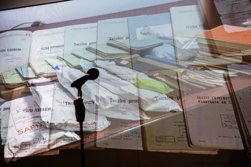 The IPN press conference to announce finding of original documents produced between 1945 and 1990 by the Intelligence of the Border Protection Forces; Warsaw. 18 November 2025; photo: S Kasper (IPN)