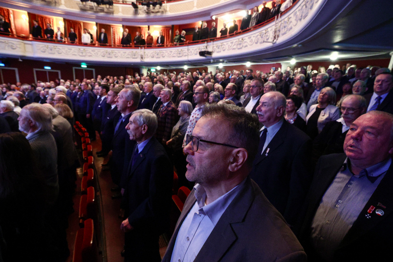 The inauguration of the commemorations of the 45th anniversary of the registration of the Independent Self-Governing Trade Union “Solidarity” photo: Sławek Kasper (IPN)