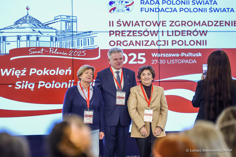 The Institute’s “Trails of Hope. The Odyssey of Freedom” flagship project was presented as part of the meeting with global representatives of the Polish community; photo: Lukasz Błasikiewicz KPRM