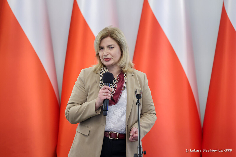The Institute’s “Trails of Hope. The Odyssey of Freedom” flagship project was presented as part of the meeting with global representatives of the Polish community; photo: Lukasz Błasikiewicz KPRM