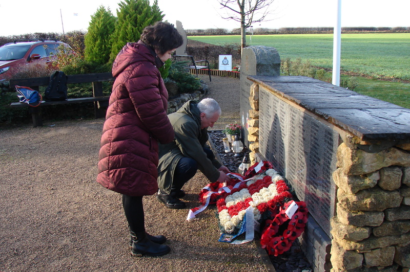 Representatives of the IPN visit the Polish Bomber Squadron Memorial Center at RAF Ingham