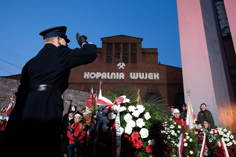 The 44th anniversary of the pacification of the 'Wujek' coal mine; photo:Krzysztof Łojko (IPN)
