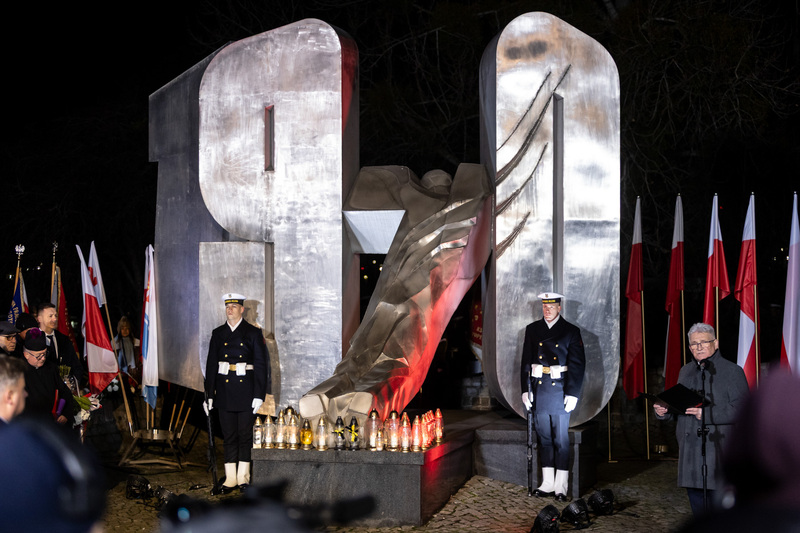 Tribute to the victims of December 1970, Gdynia, 17 December 2025. Photo: Roman Jocher
