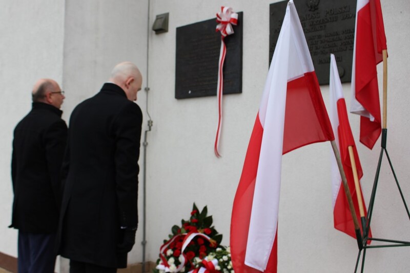 Unveiling of a plaque commemorating a Pole who informed the world about the Holocaust, Brudzew, Poland, 22 December 2025. Photo: Marta Sankiewicz (IPN)