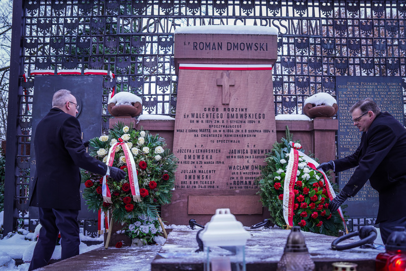 The IPN paid tribute to Roman Dmowski, Warsaw, 2 January 2026. Photo: Mateusz Niegowski (IPN)