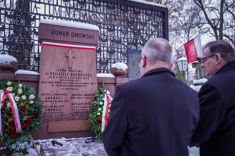 The IPN paid tribute to Roman Dmowski, Warsaw, 2 January 2026. Photo: Mateusz Niegowski (IPN)