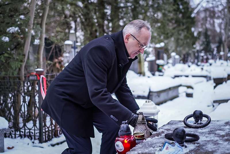 The IPN paid tribute to Roman Dmowski, Warsaw, 2 January 2026. Photo: Mateusz Niegowski (IPN)