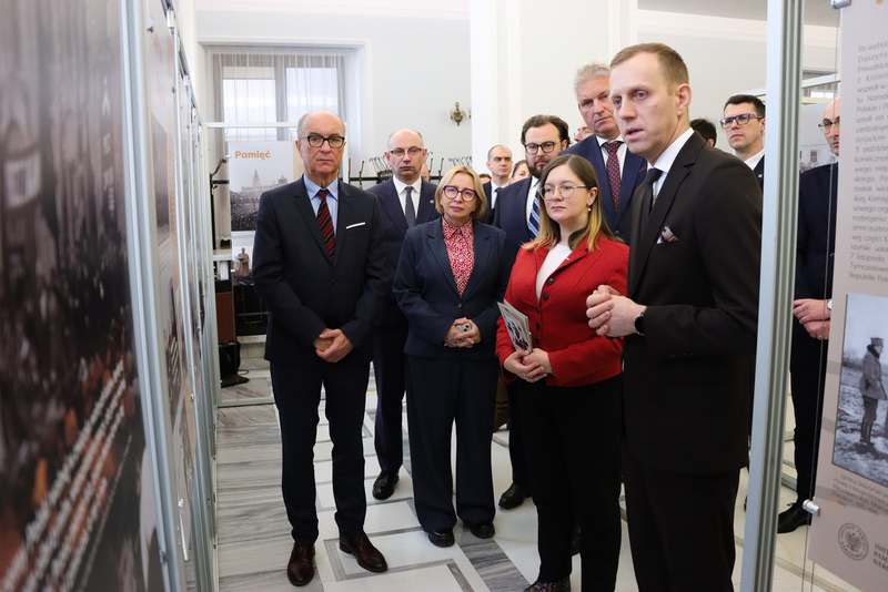 The presentation of an IPN exhibition dedicated to Ignacy Daszyński in the Polish Parliament, 8 January 2026, photo: Dariusz Skrzyniarz (IPN)