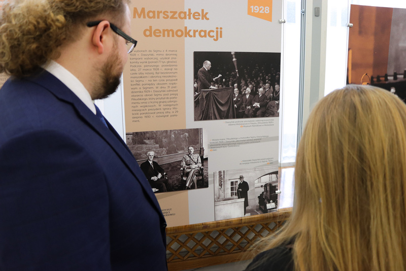 The presentation of an IPN exhibition dedicated to Ignacy Daszyński in the Polish Parliament, 8 January 2026, photo: Dariusz Skrzyniarz (IPN)