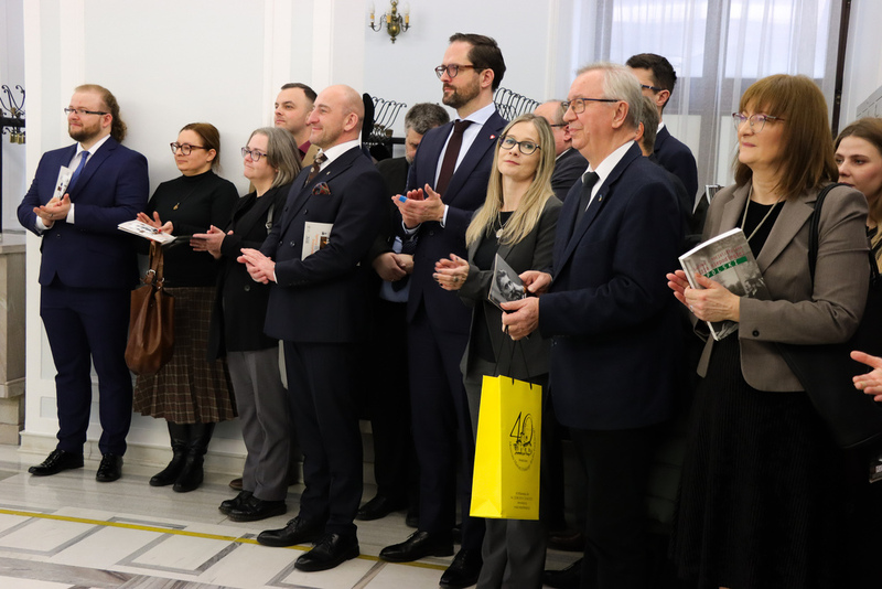The presentation of an IPN exhibition dedicated to Ignacy Daszyński in the Polish Parliament, 8 January 2026, photo: Dariusz Skrzyniarz (IPN)