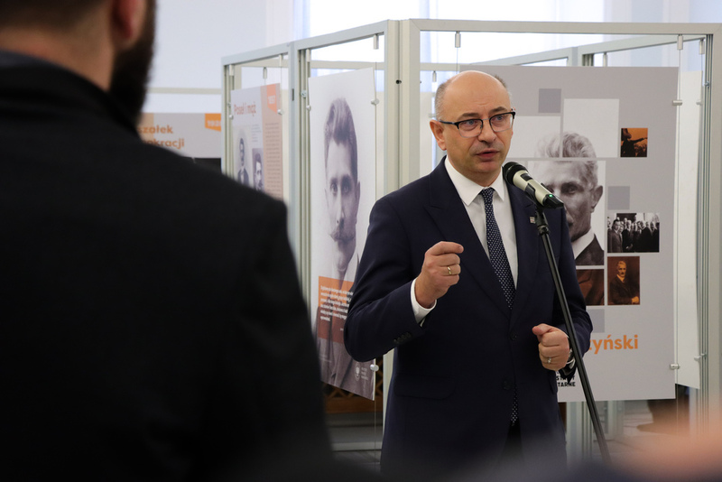 The presentation of an IPN exhibition dedicated to Ignacy Daszyński in the Polish Parliament, 8 January 2026, photo: Dariusz Skrzyniarz (IPN)