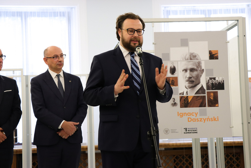 The presentation of an IPN exhibition dedicated to Ignacy Daszyński in the Polish Parliament, 8 January 2026, photo: Dariusz Skrzyniarz (IPN)